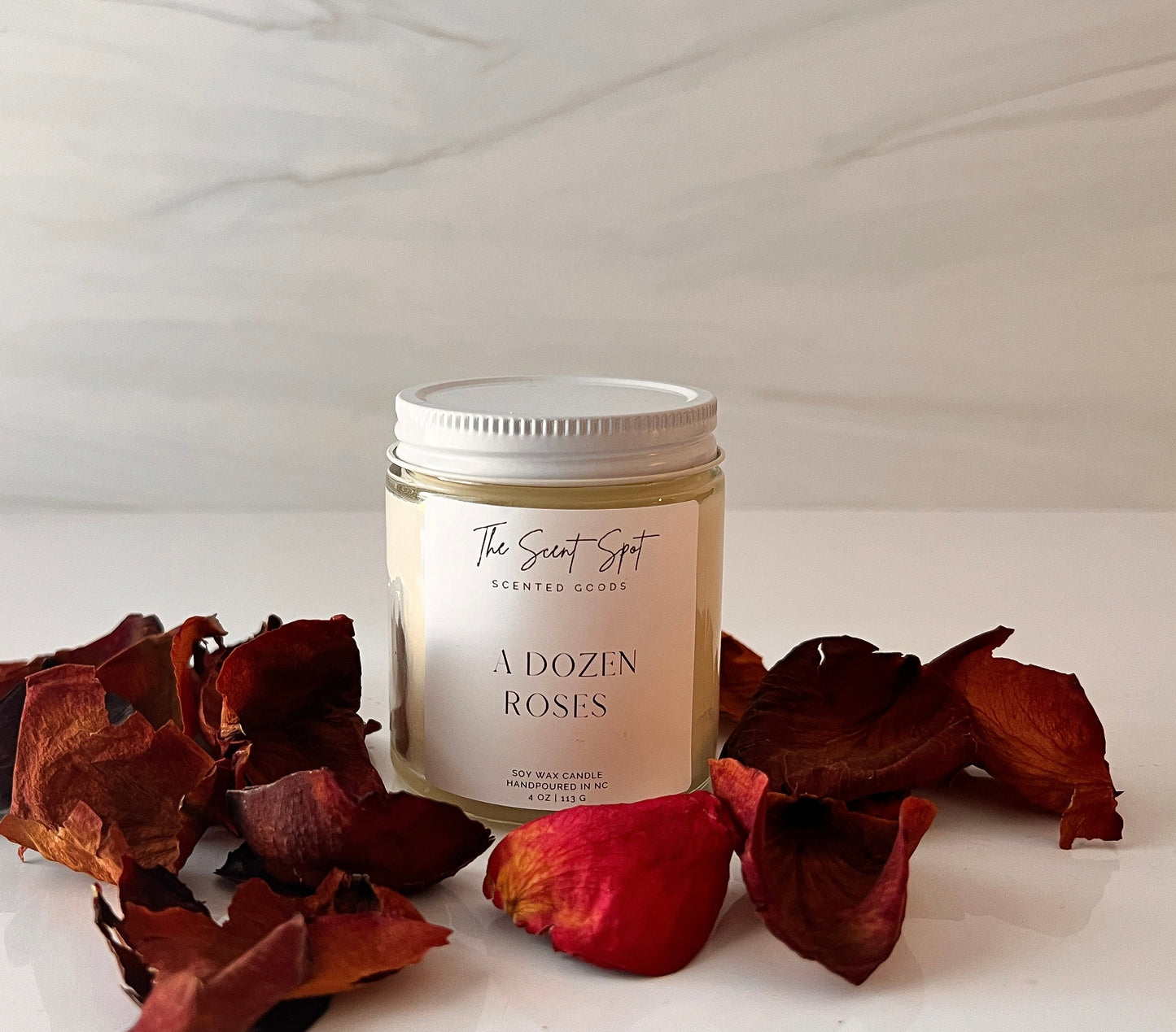 A Dozen Roses Candle by The Scent Spot