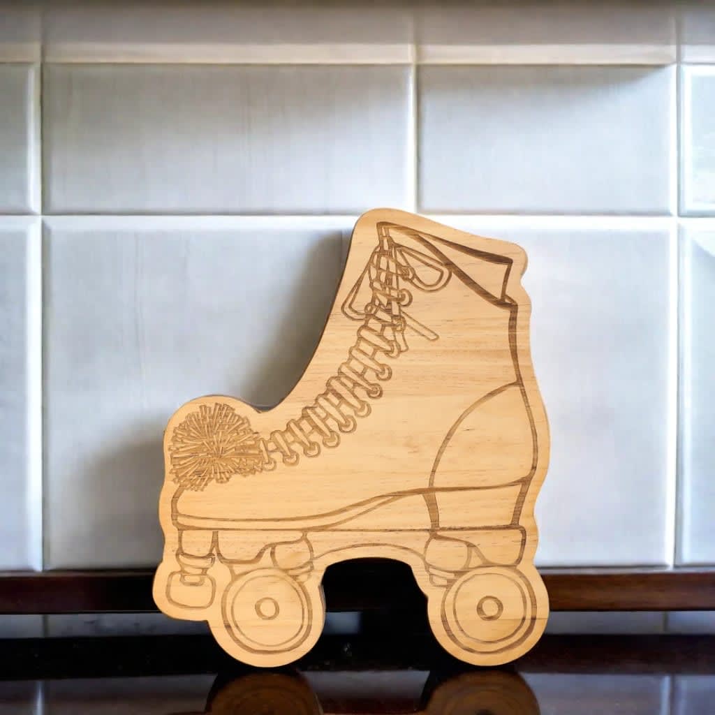 Roller Skate Wood Board - 13" x 15" by Creative Gifts