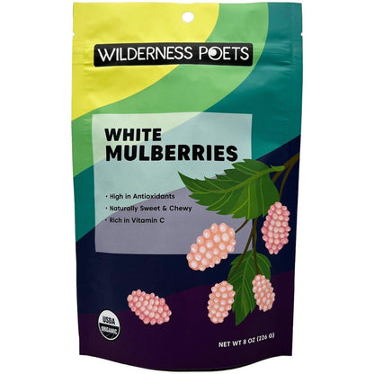 Wilderness Poets - Organic White Mulberries (8OZ) by The Epicurean Trader