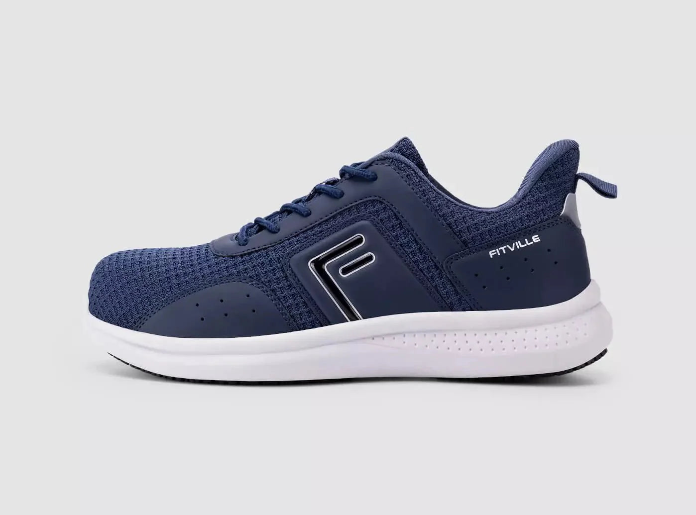 FitVille Men's TitanToe Composite Toe Slip-Resistant Sneaker V1 by FitVille