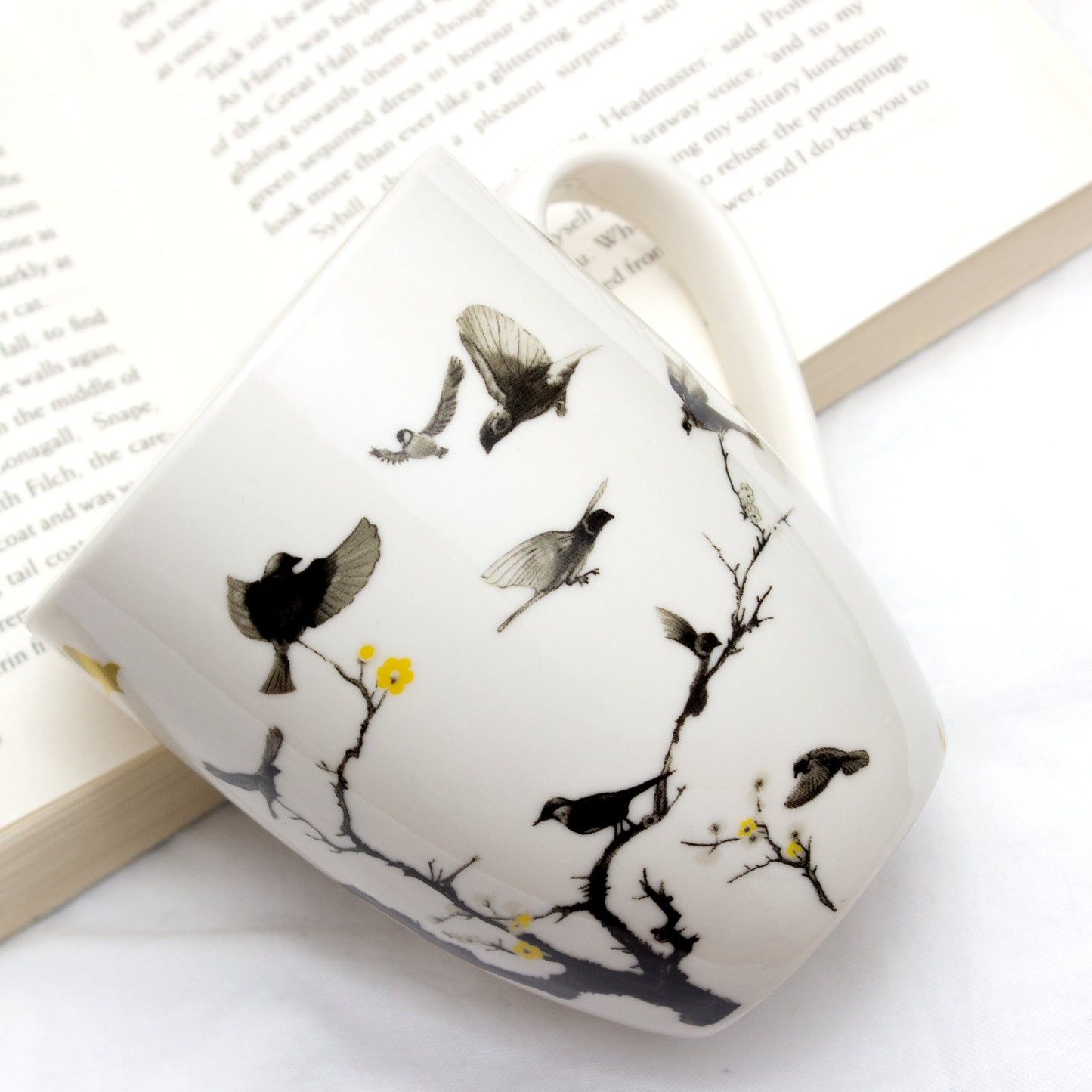 Set Of Four April Flock Series Ceramic Mugs by Izhar Studio- CA