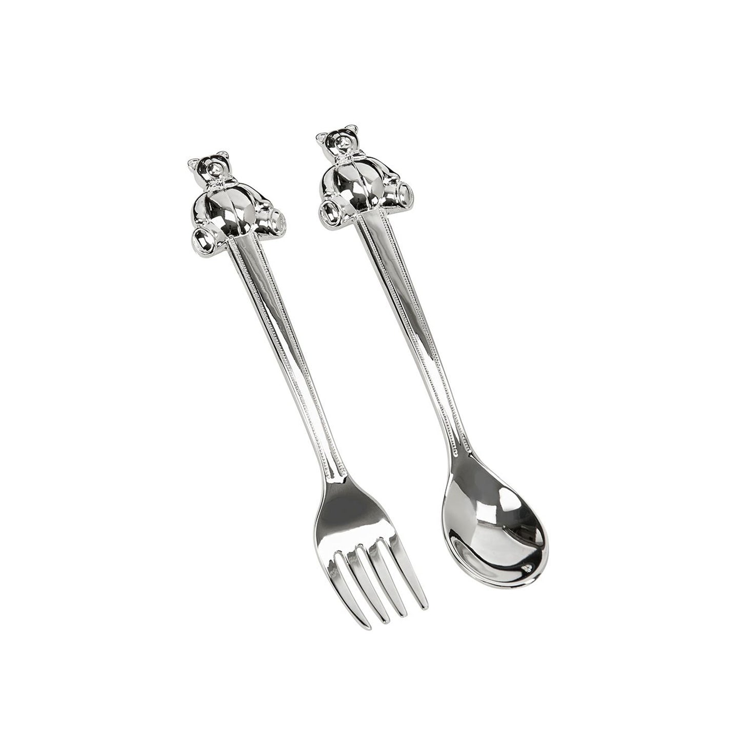 Teddy Bear Handle Baby Spoon & Fork Set by Creative Gifts