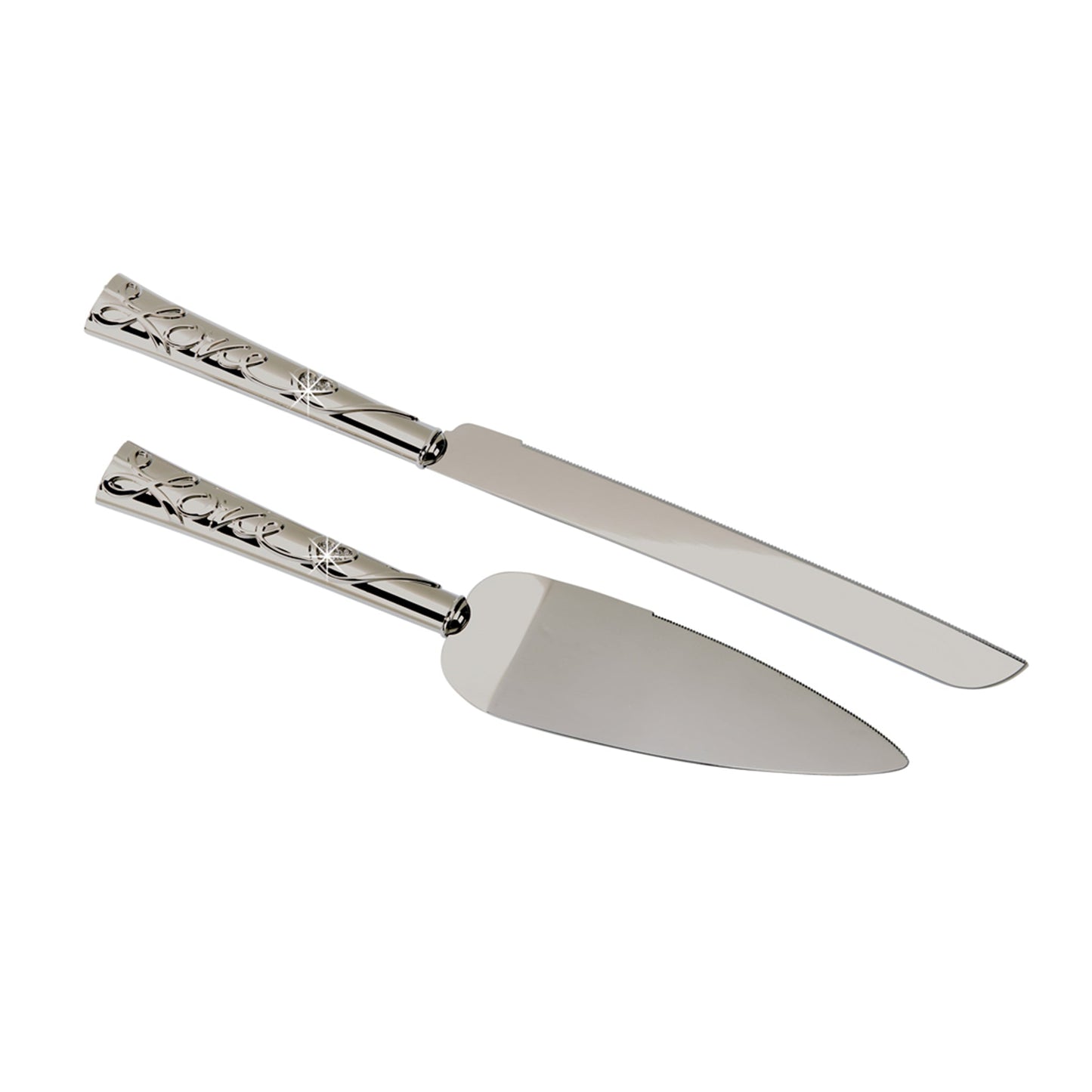 "Love" Cake Knife & Server Set by Creative Gifts