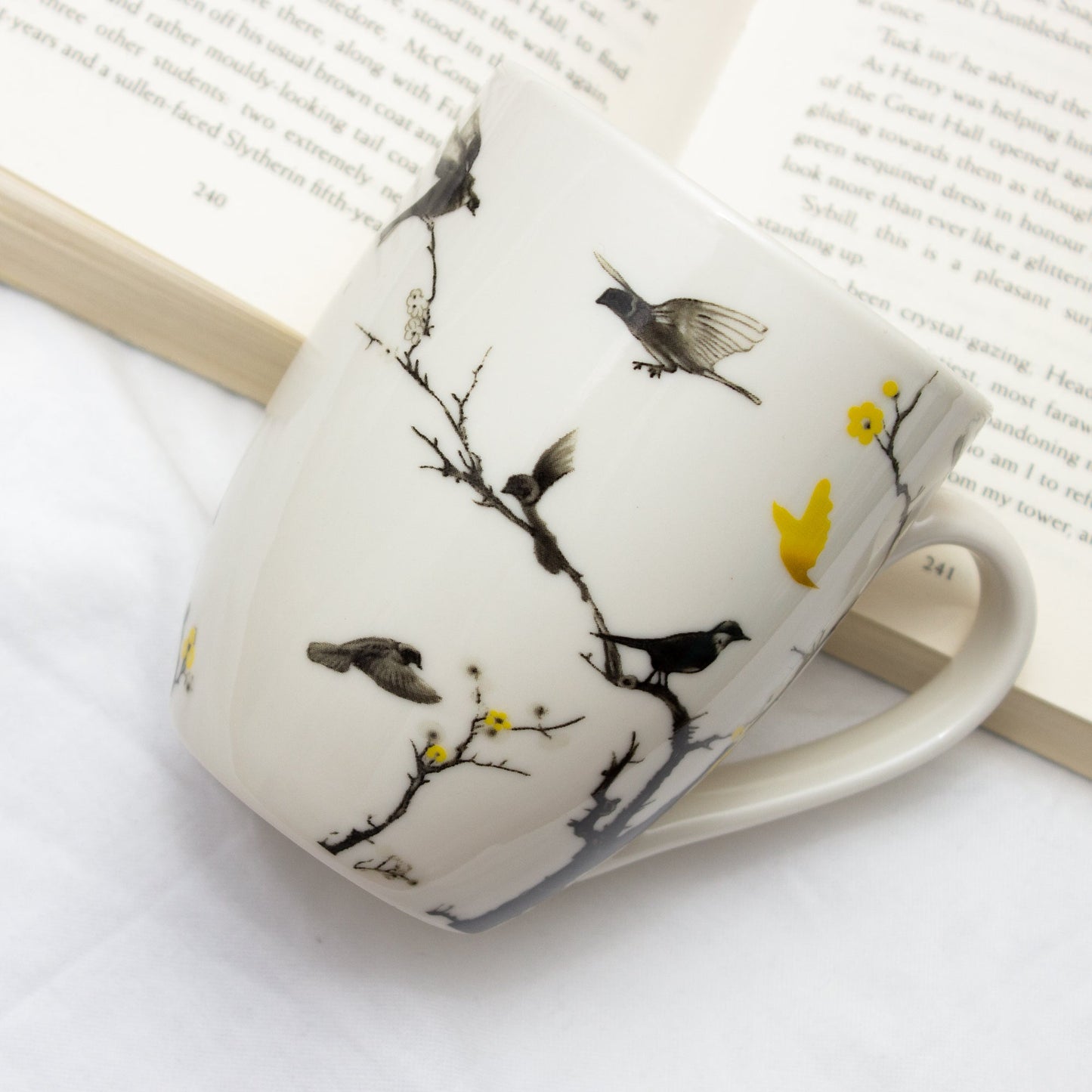 Set Of Four April Flock Series Ceramic Mugs by Izhar Studio- CA