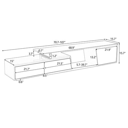 Modern Minimalist Extendable TV Stand by Blak Hom