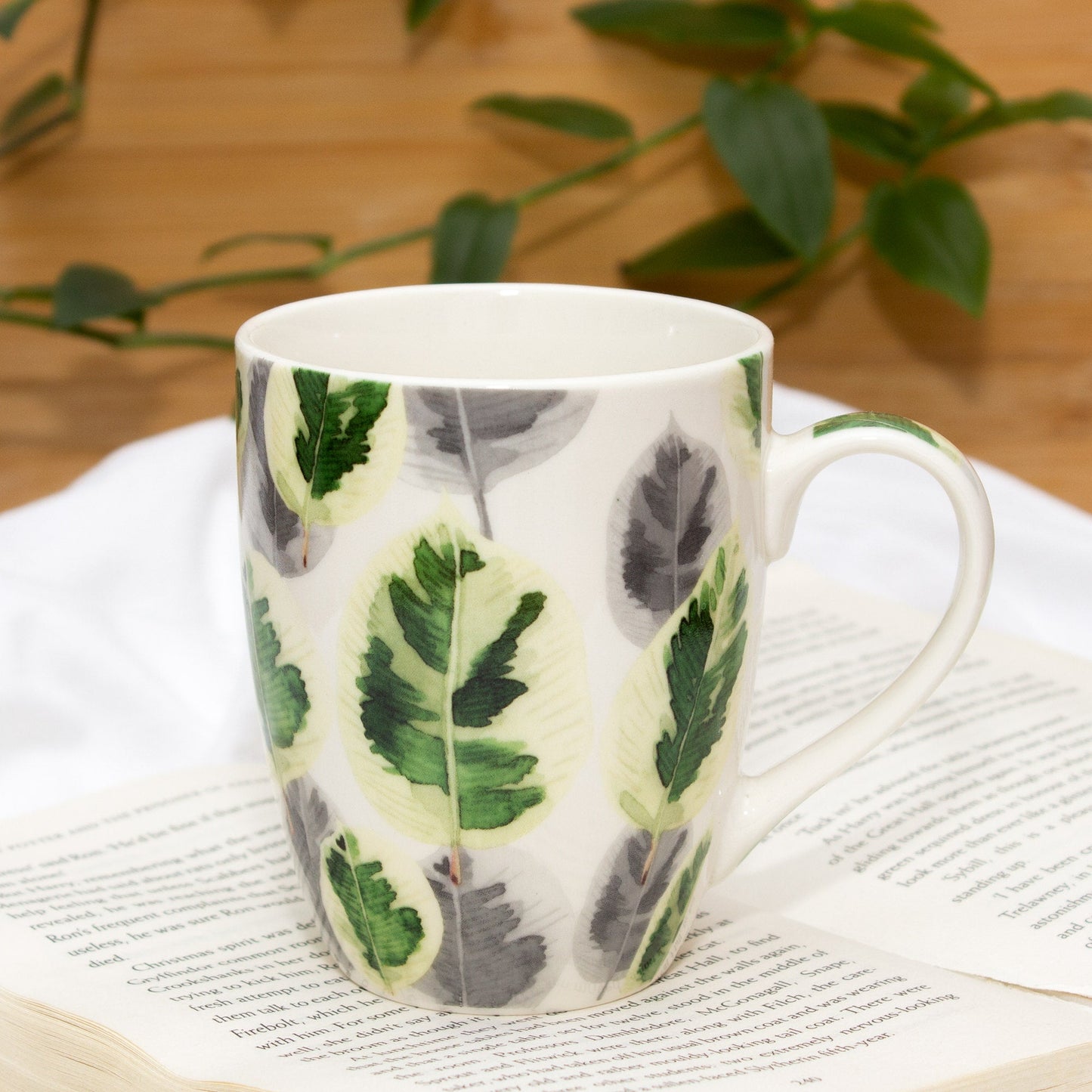 Set Of Four Tropical Season Series Ceramic Mugs by Izhar Studio- CA