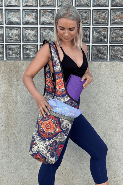 Yoga Mat Carrying Tote Bag with Large Pockets by Jupiter Gear