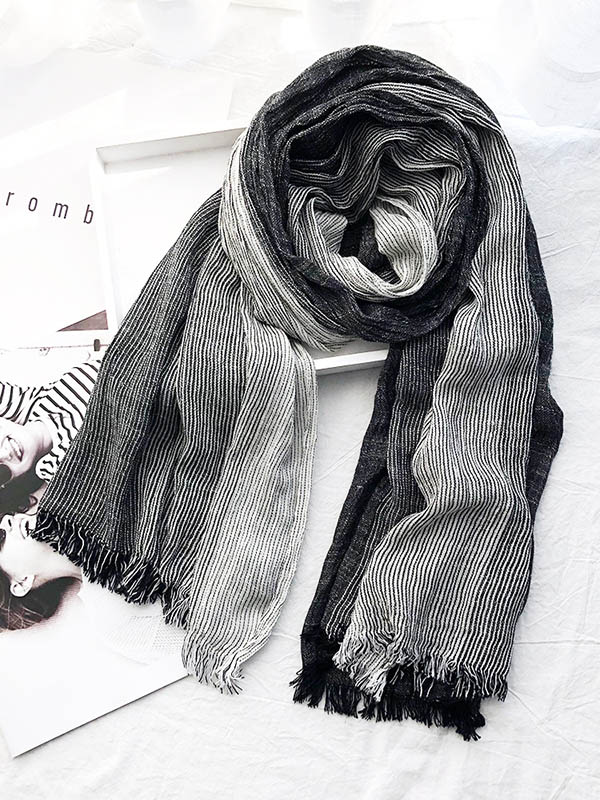 Original Contrast Color Slik Scarf by migunica