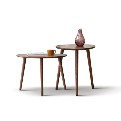 Solid Oak Wood Side Table by Blak Hom