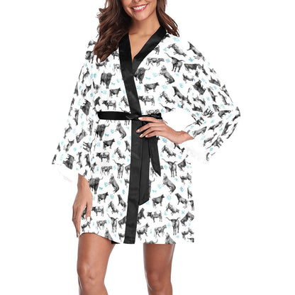 Cattle and Brands Women's Lounge Kimono Robe by Baha Ranch Western Wear