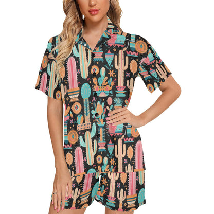 Cactus Obsessed Women's Western Pajama Set by Baha Ranch Western Wear