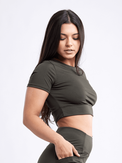 Short-Sleeve Crop Top by Jupiter Gear