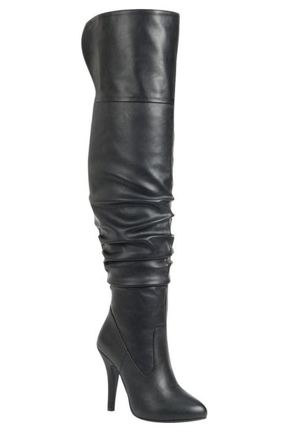 Women Leather Over The Knee Boots (FOCUS33)