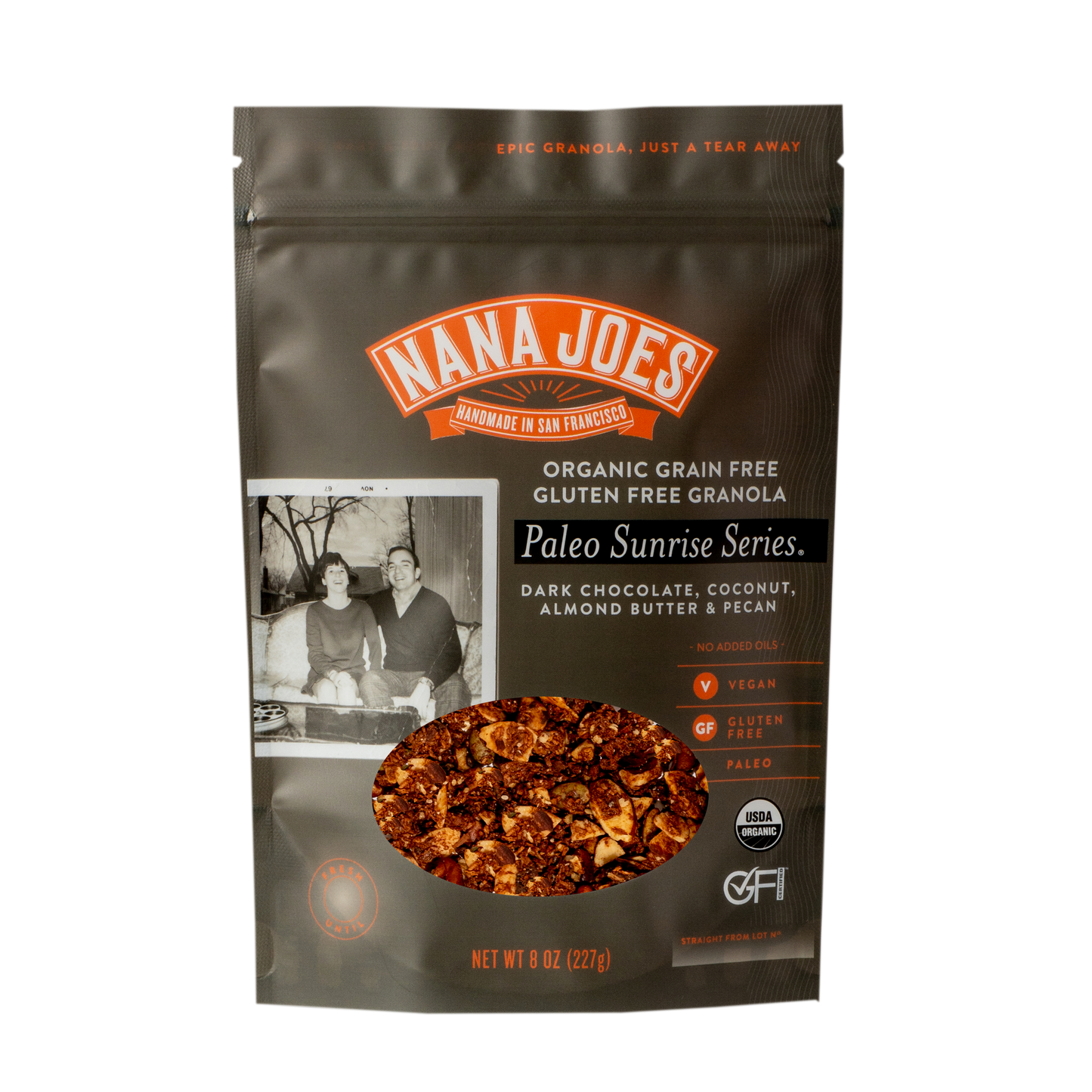 Nana Joes - 'Paleo Sunrise Series' Organic Granola Blend w/ Hu Chocolate (8OZ) by The Epicurean Trader