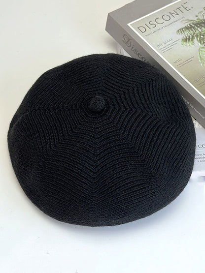 Solid Color Split-Joint Beret Hat by migunica