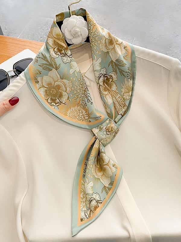 Vintage Floral Printed Scarf by migunica