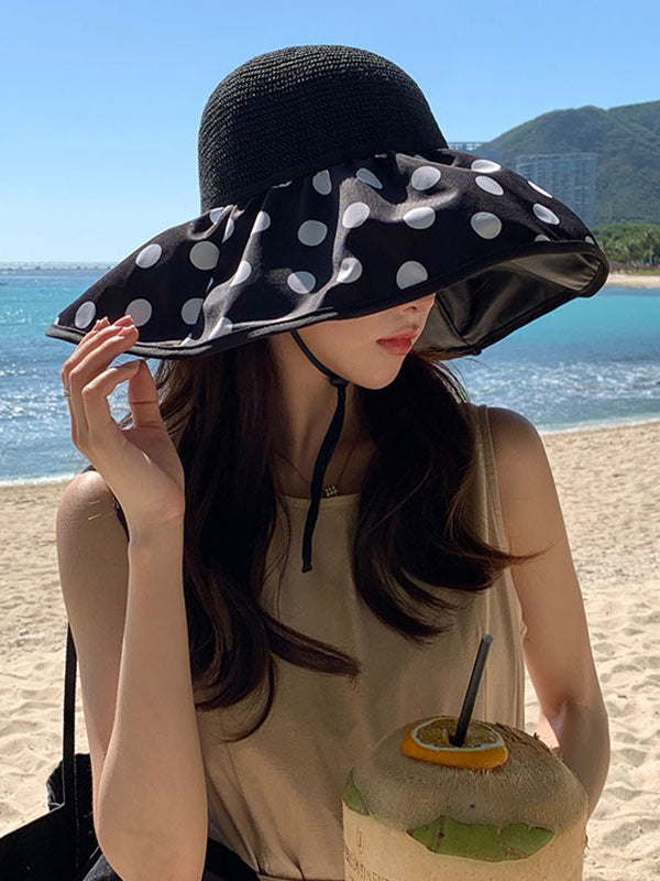 Original Sun Protection Polka-Dot Fisherman Hat by migunica