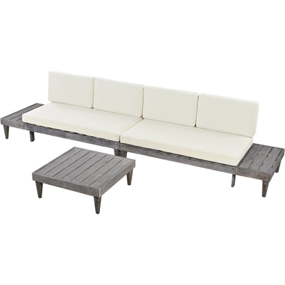 3-Piece Patio Furniture  Solid Wood Set by Blak Hom