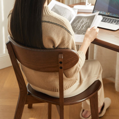 Oak Natural Wood Dining chair by Blak Hom