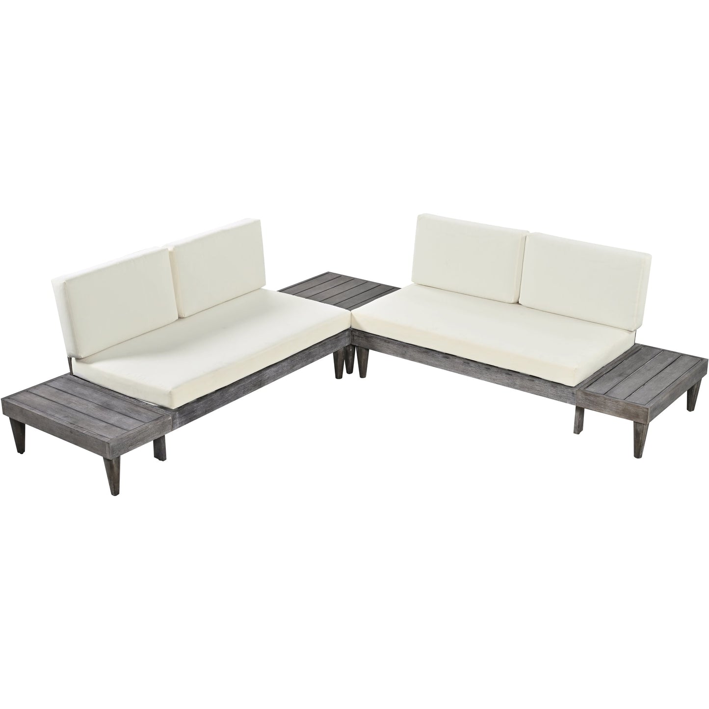 3-Piece Patio Furniture  Solid Wood Set by Blak Hom