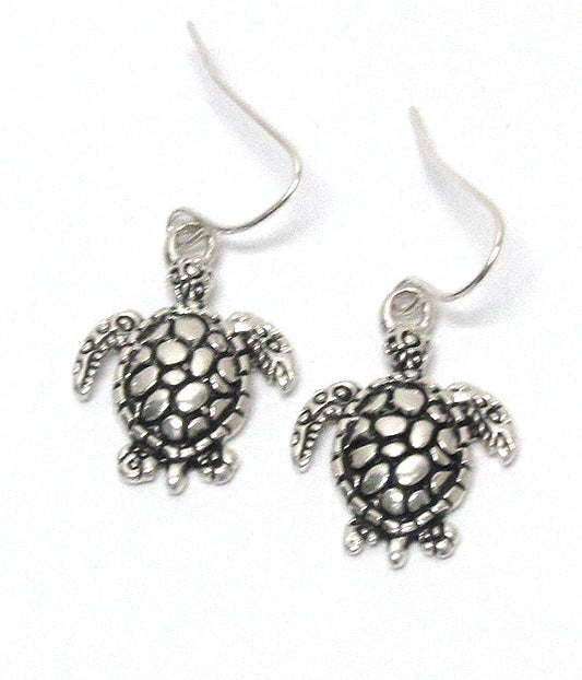 Turtles Fish Hook Earrings by Fashion Hut Jewelry