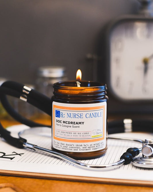 Nurse Candles - 50 Hour Burn Time Soy Wax Candles