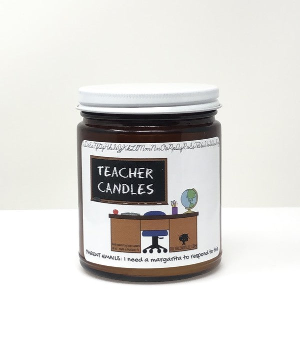Teacher Candles - 50 Hour Burn Time - Sampler of 6