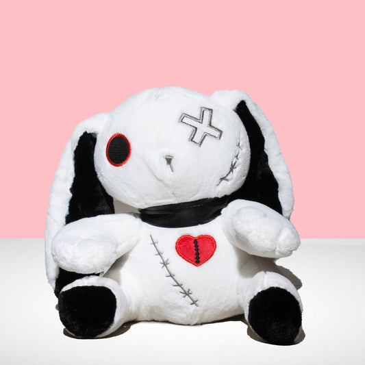 Whitchy - Dark Punk Rabbit Plush Toy (White) by Plushy Planet