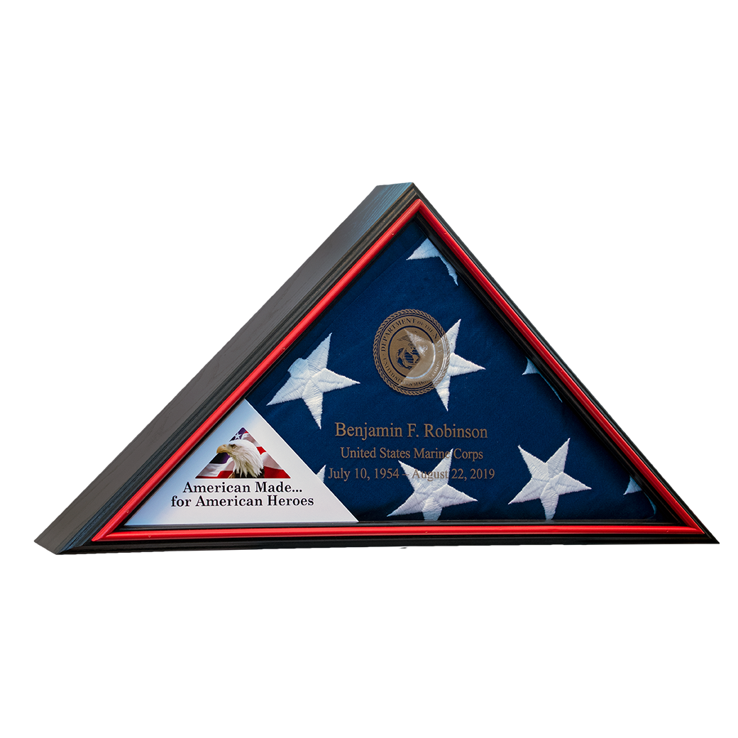 Tributary Flag Case - Air Force Flag Display Case by The Military Gift Store