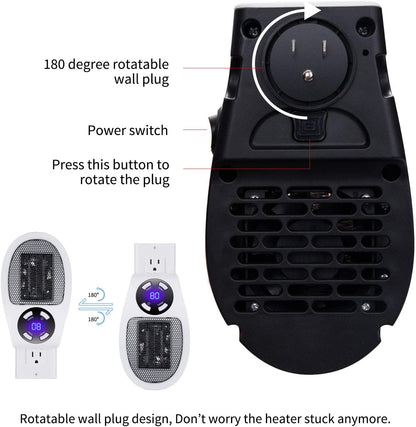 Personal Space Mini Heat Blaster With Remote Control by VistaShops