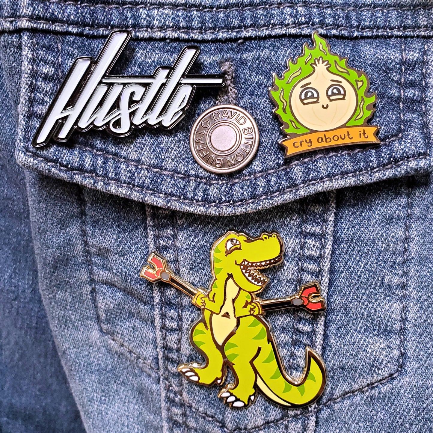 Unstoppable T-Rex Pin by Kolorspun