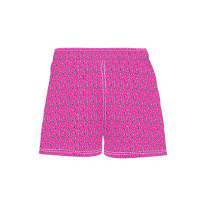 Women's Pink Lightning Bolt Beach Board Shorts by Baha Ranch Western Wear