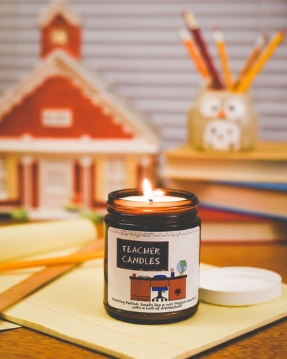 Teacher Candles - 50 Hour Burn Time - Sampler of 6