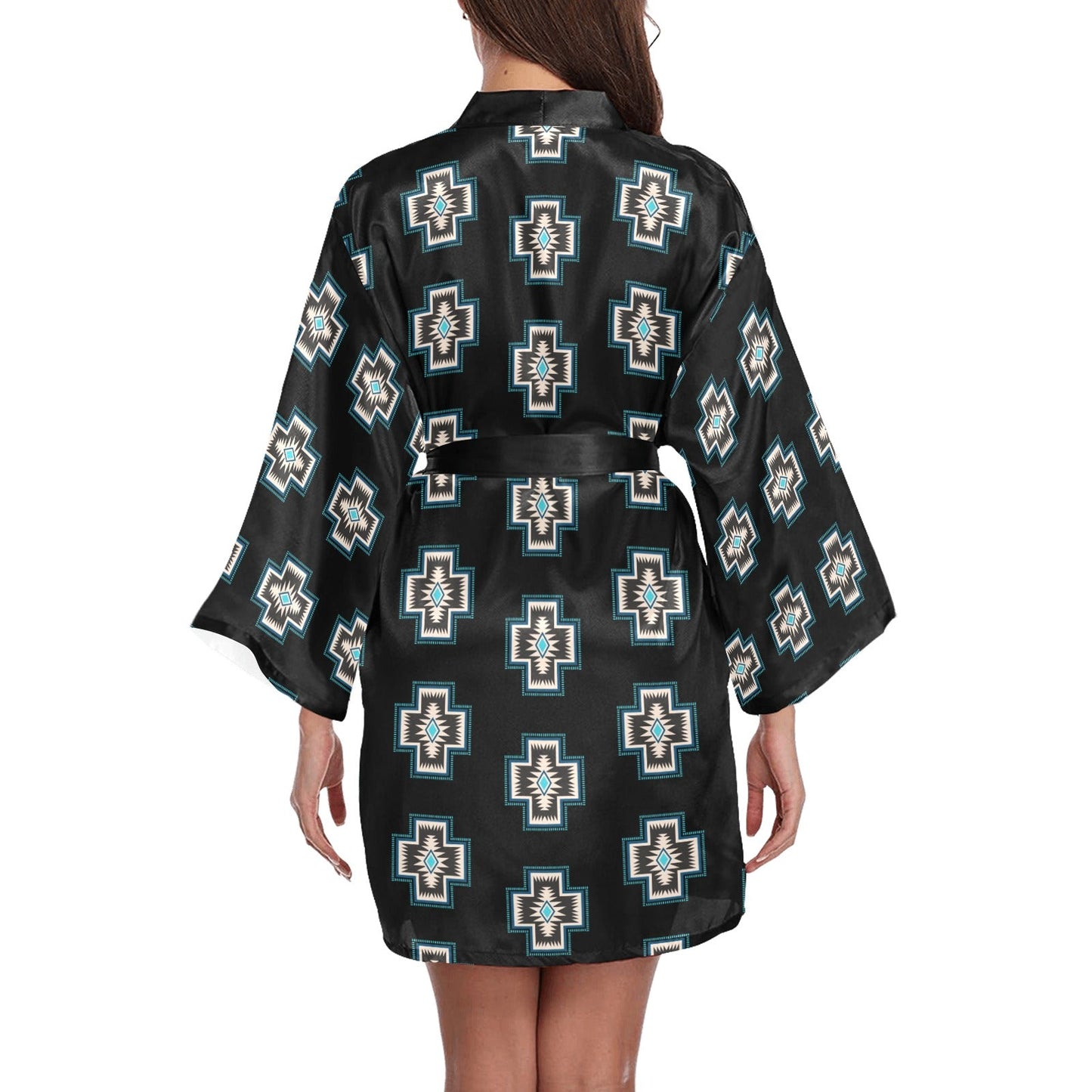 Southwestern Cross Women's Lounge Kimono Robe by Baha Ranch Western Wear