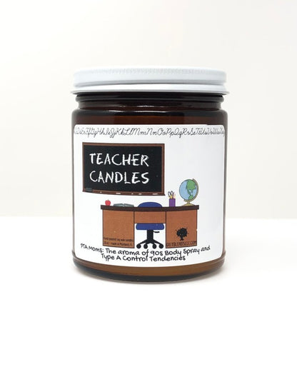 Teacher Candles - 25 Hour Burn Time - Sampler of 6