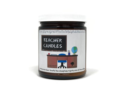 Teacher Candles - 25 Hour Burn Time - Sampler of 6