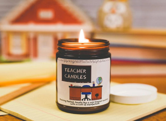 Teacher Candles - 25 Hour Burn Time - Sampler of 6