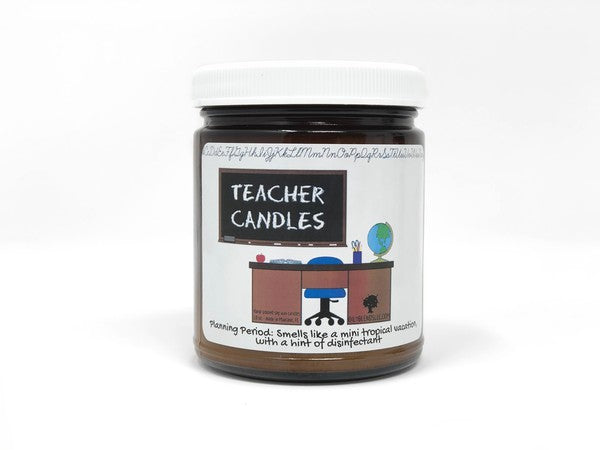 Teacher Candles - 25 Hour Burn Time - Sampler of 6