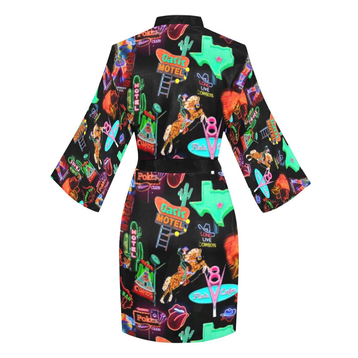 Vegas Neon Women's Lounge Kimono Robe by Baha Ranch Western Wear