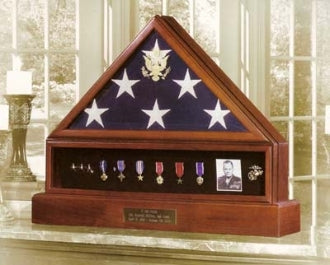 Presidential Pedestal Flag Medal Display by The Military Gift Store