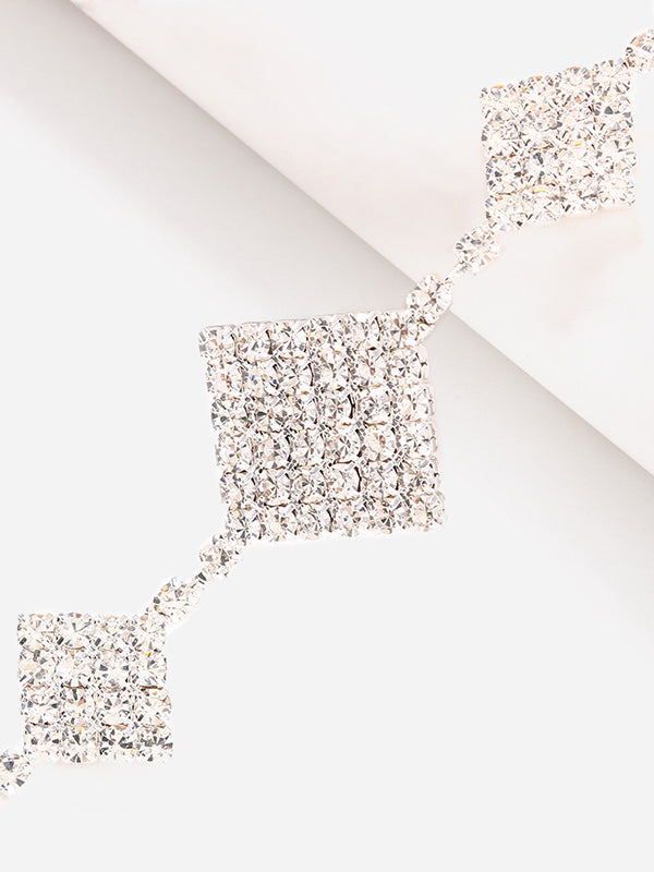 Rhinestone Rhombus Body Chain Accessories by migunica