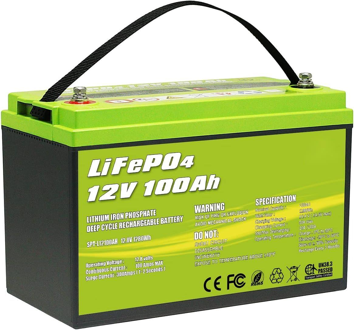 12V 100Ah LiFePO4 Deep Cycle Lithium Battery by ACOPOWER