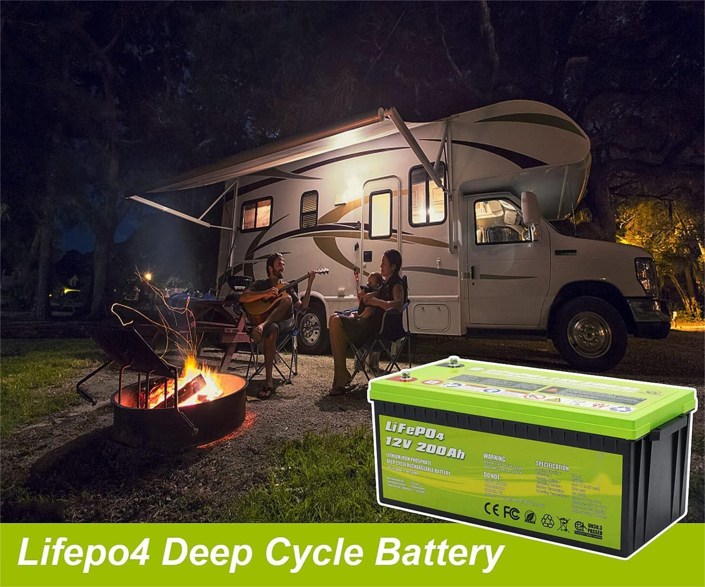 12V 200Ah LiFePO4 Deep Cycle Lithium Battery by ACOPOWER