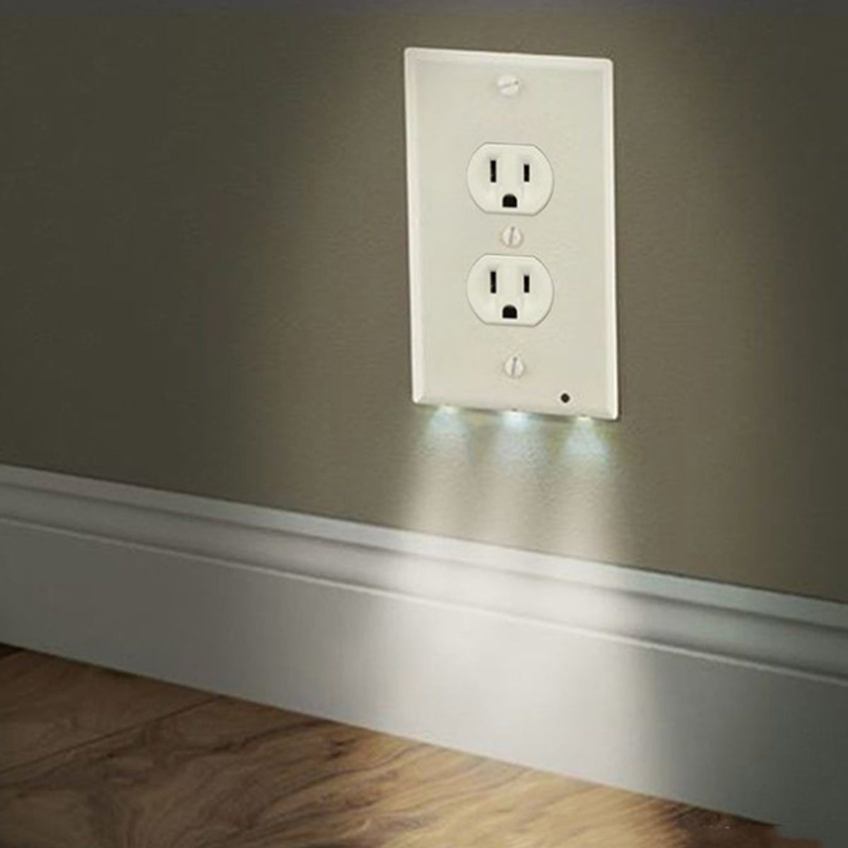 Path Lighter Auto Motion Wall Plate LED Light  2- PACK by VistaShops