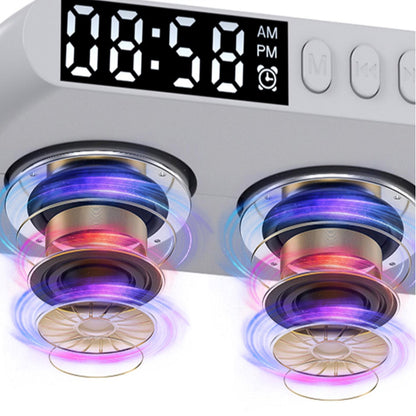 Mooncave Light Wireless Charger And Speaker With Clock by VistaShops