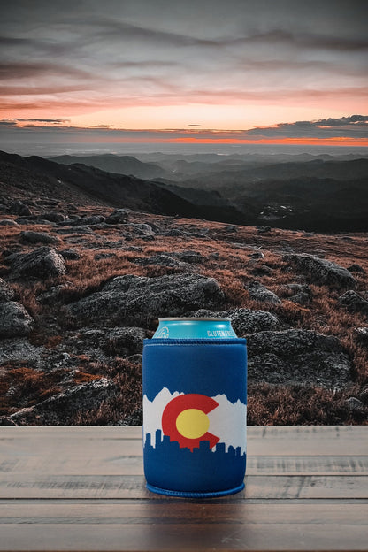 Colorado Skyline Can Koozie by Colorado Threads Clothing