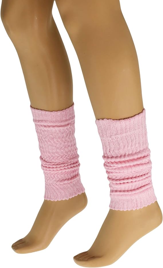 1 Pair - Cotton Leg Warmers Boot Socks Retro Style Knitted Retro Baggy Leg Warmer by Mars Outlet Store LLC