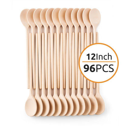 Mr. Woodware - Craft Wooden Spoons Bulk – 12 Inch – Set of 96 by Mr. Woodware