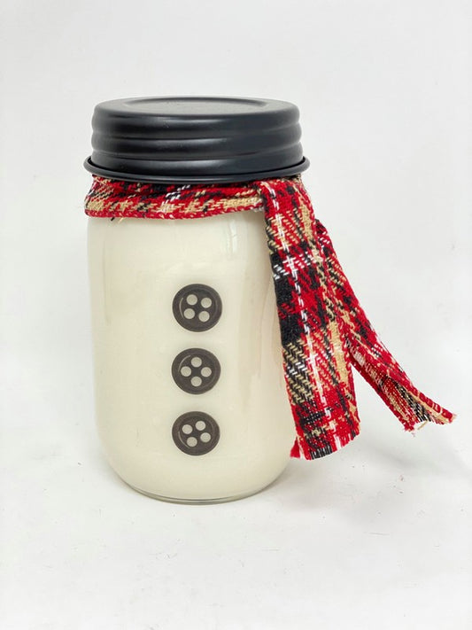 Snowman Christmas Candles - 16 oz Jumbo Soy Wax