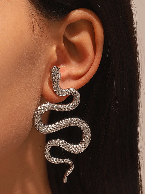 Snake Shape Earrings Accessories by migunica